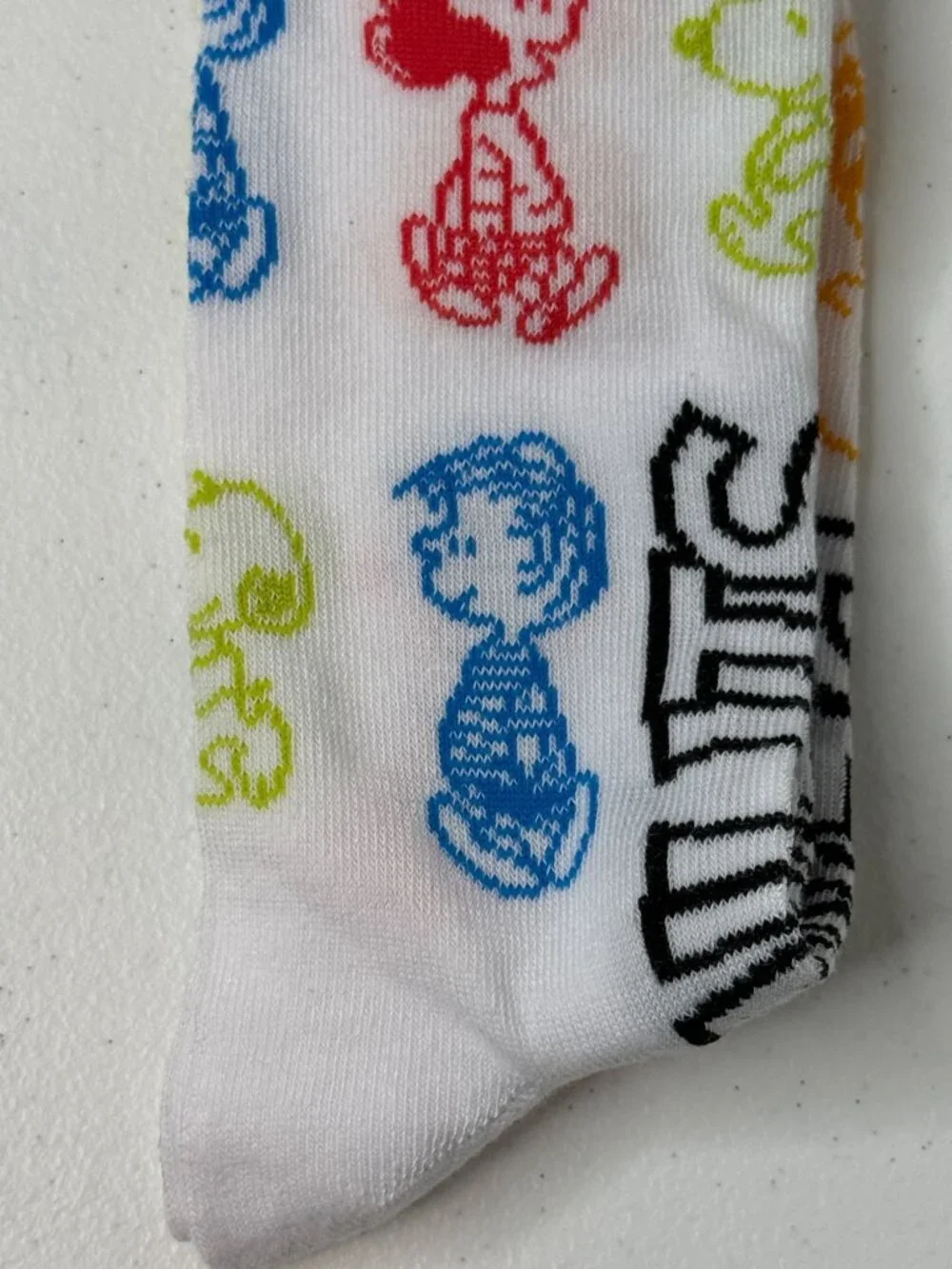 Peanuts Snoopy Crew Socks Character Print NWT